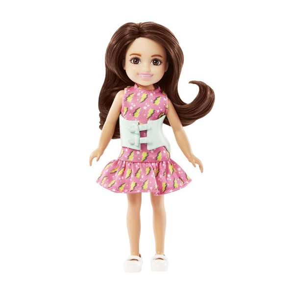 Barbie Toys, Chelsea Doll With Brace For Scoliosis Spine Curvature