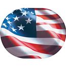 Freedom Flag Oval Platter