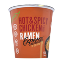 RAMEN EXPRESS Hot & Spicy Chicken Flavor Ramen Cup Noodle