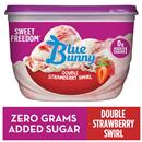 Blue Bunny Sweet Freedom Strawberry Swirl Reduced Fat Ice Cream