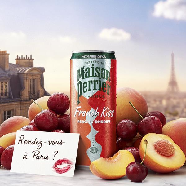 [ のりちゃん ] メゾンスズ ブライダルシューズ Maison Perrier French Kiss Sparkling Juice Beverage, Peach