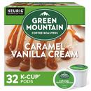 Green Mountain Coffee Caramel Vanilla Cream Keurig Single-Serve K-Cup Pods, Light Roast Coffee, 32 Count