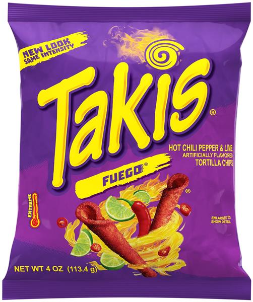 Takis Rolls Fuego Hot Chili Pepper & Lime Tortilla Chips