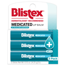 Blistex Medicated Lip Balm 3pk