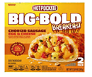 Hot Pockets Big and Bold Breakfast, Chorizo Sausage, Egg & Cheese, 2 Pack
