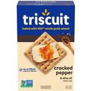 Triscuit Cracked Pepper & Olive Oil Whole Grain Wheat Crackers
