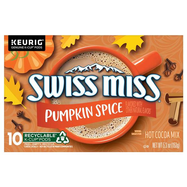 Swiss Miss Pumpkin Spice Hot Cocoa, Single Serve Keurig K-Cup Pods