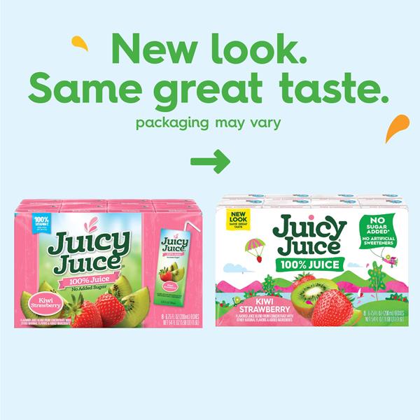 Juicy Juice 100% Juice, Kiwi Strawberry, 8 Count | Hy-Vee Aisles