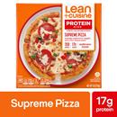 Lean Cuisine Frozen Meal Supreme Frozen Pizza, Protein Kick Microwave Meal, Microwave Pizza Dinner, Frozen Dinner for One
