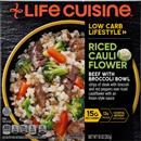 Life Cuisine Riced Cauliflower Beef with Broccoli Bowl Frozen Meal