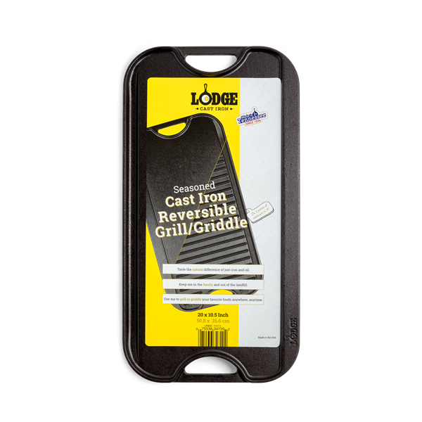 Lodge Logic Cast Iron Reversible Grill/Griddle Pan - Thumbnail 4