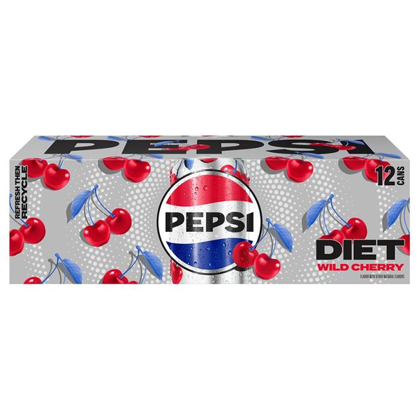 Diet Pepsi Wild Cherry Cola 12 Pack | Hy-Vee Aisles Online Grocery