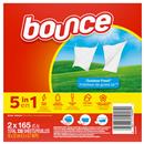 Bounce 5 in 1 Outdoor Fresh Dryer Sheets, 2 x 165 Ct
