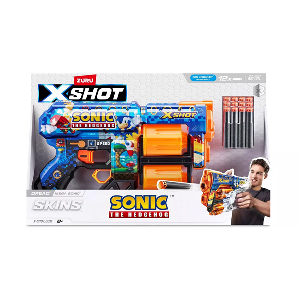 Zuru X-Shot Skins Sonic Maga Dread Dart Blaster, 8+ | Hy-Vee