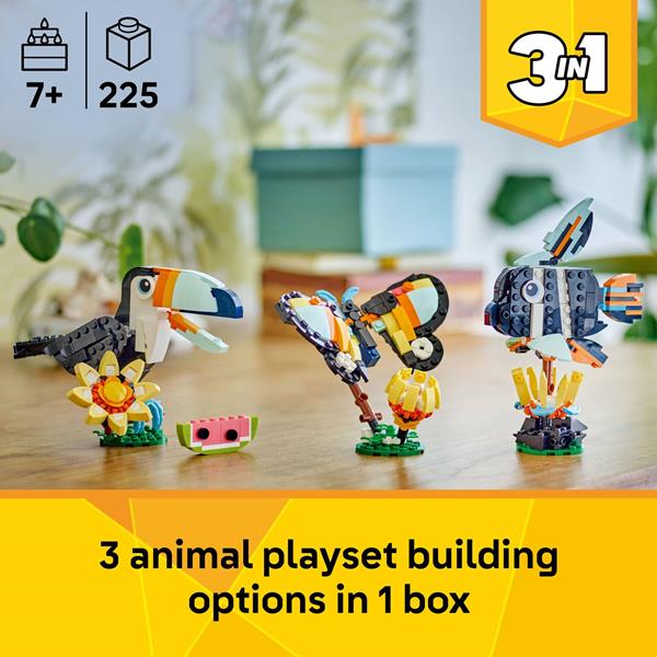 LEGO Creator 3 in 1 Wild Animals: Tropical Toucan 31173, 225