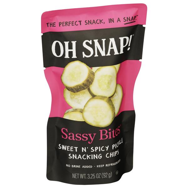 Oh Snap! Sassy Bites Pickle Snacking Chips 3.25 oz | Hy-Vee Aisles