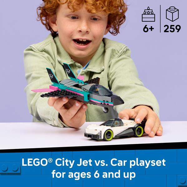 LEGO City Jet vs. Car, 60489, 259 Pcs, 6+ | Hy-Vee Aisles Online