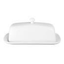 BIA White Covered Butter Dish