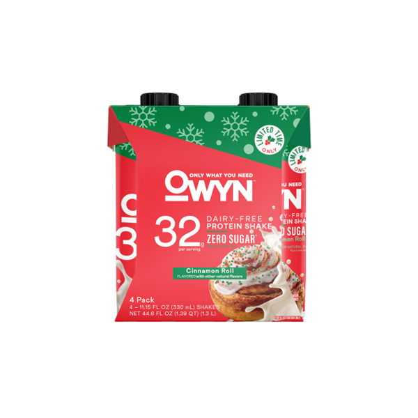 OWYN Cinnamon Roll Flavor Dairy-Free Zero-Sugar Protein Shake