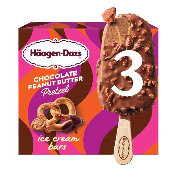 Häagen-Dazs Ice Cream Bars, Chocolate Peanut Butter Pretzel Bars 3