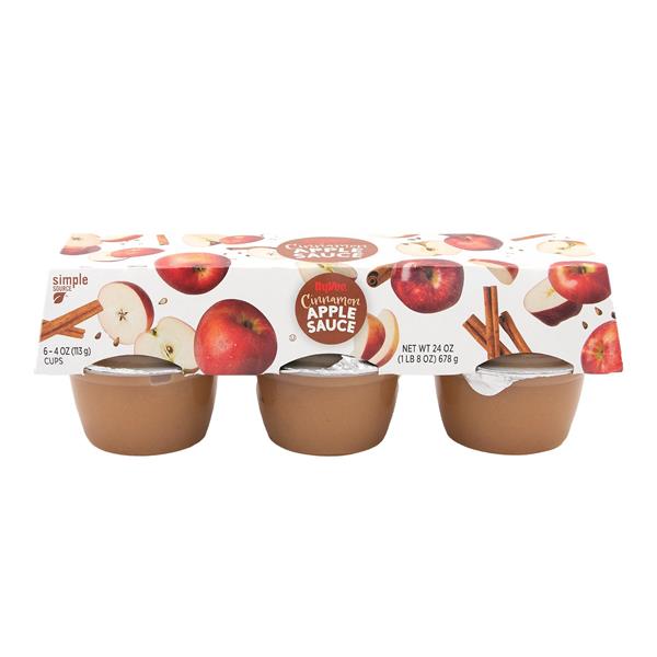 Hy-Vee Cinnamon Apple Sauce 6-4 oz Cups | Hy-Vee Aisles Online