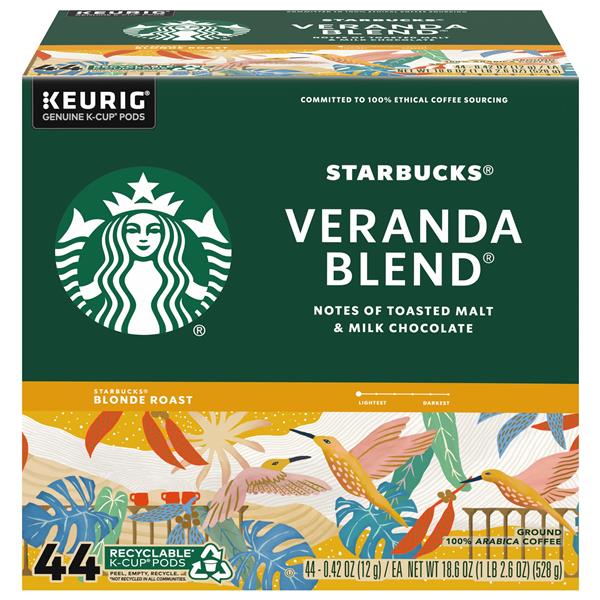 Starbucks K-Cup Coffee Pods—Starbucks Blonde Roast Coffee—Veranda