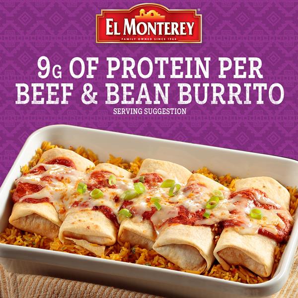 El Monterey Chimichangas, Beef & Bean, 8-Pack Family Size 8 Ea, Meat &  Seafood