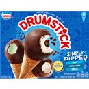 Drumstick Simply Dipped Vanilla, Mint, Vanilla Fudge Cones Variety Pack