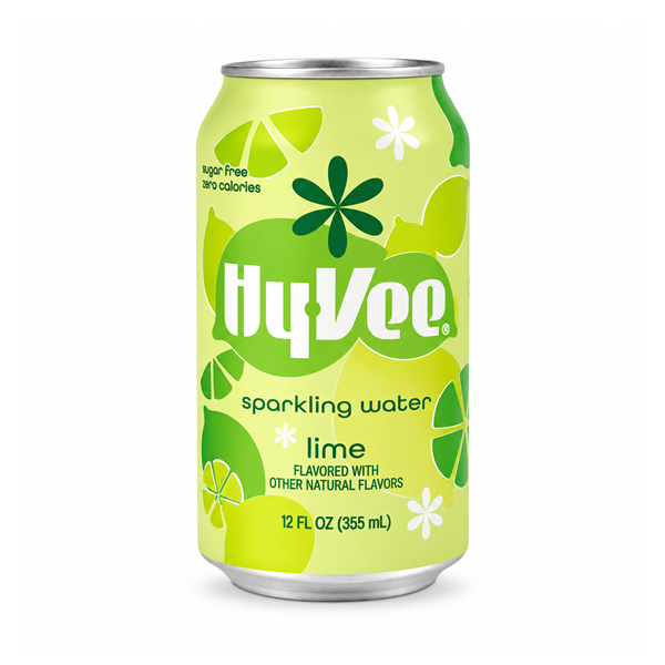 Hy-Vee Sparkling Water, Lime, 12Pk | Hy-Vee Aisles Online Grocery