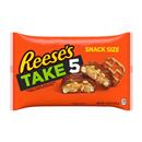REESE'S TAKE 5 Pretzel, Peanut and Chocolate Snack Size, Candy Bag