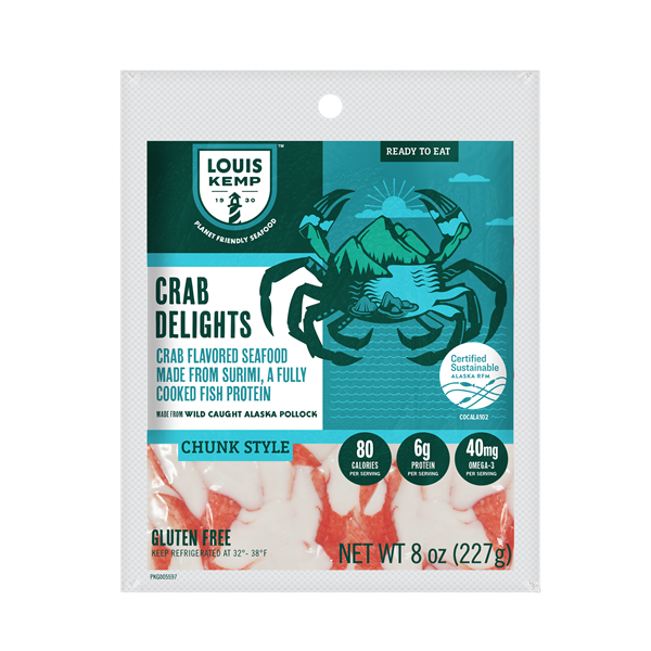 Louis Kemp Crab Delights Chunk Style Imitation Crab Meat | Hy-Vee