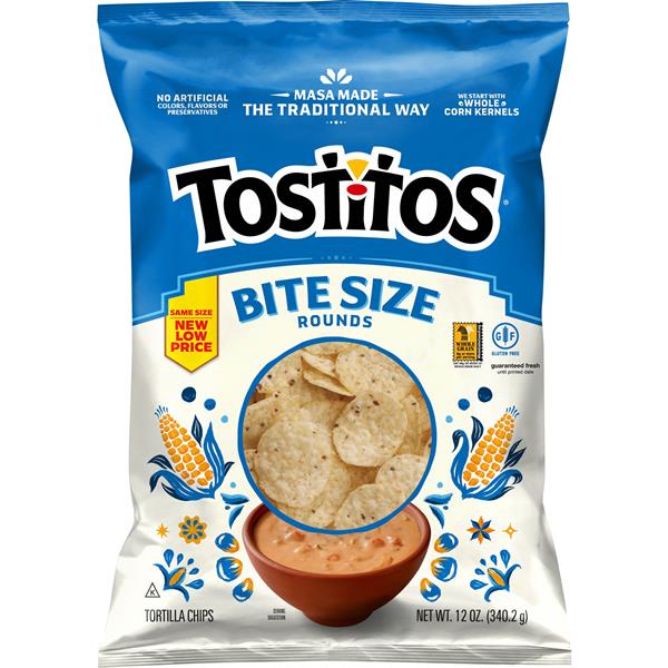 Tostitos Bite Size Tortilla Chips Rounds 12 Oz | Hy-Vee Aisles