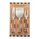 Godinger Checker Cheese Knifes, Set of 3