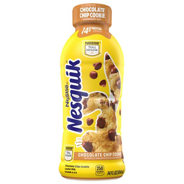 Nestle Nesquik Milk, Lowfat, Chocolate Chip Cookie | Hy-Vee Aisles