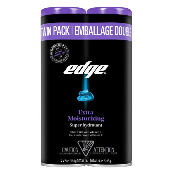 Edge Extra Moisturizing Shave Gel for Men, Twinpack | Hy-Vee