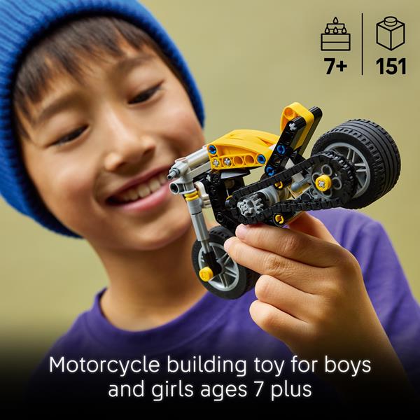 LEGO Technic Yellow Motorcycle Toy 42225 | Hy-Vee Aisles Online