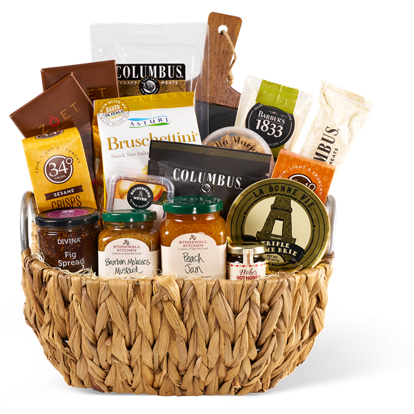Deluxe Charcuterie & Cheese Gift Basket | Hy-Vee Aisles Online Grocery ...