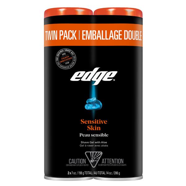 Edge Sensitive Skin Shave Gel for Men, Twin Pack | Hy-Vee Aisles