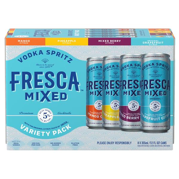 Fresca Mixed Vodka Spritz Variety Pack Gluten-Free Canned Cocktail