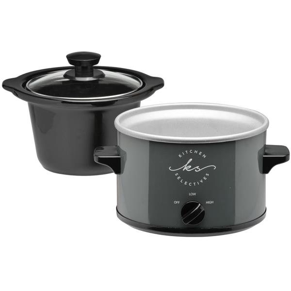 Kitchen Selectives 1.5 Quart Slow Cooker in Dark Gray