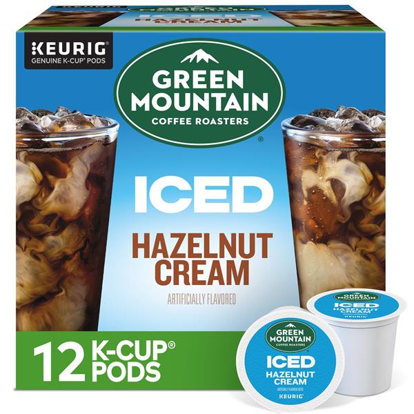 Green Mountain Coffee Roasters ICED Hazelnut Cream, Single Serve