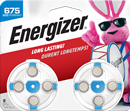 Energizer Hearing Aid Batteries Size 675, Blue Tab, 8 Pack