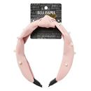 Bellissima Knotted Headband w/Pearls