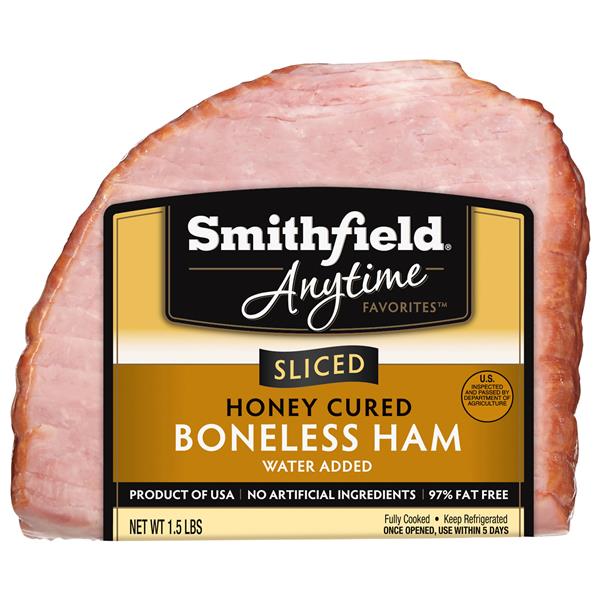 Smithfield Boneless Ham, Honey Cured, Sliced | Hy-Vee Aisles