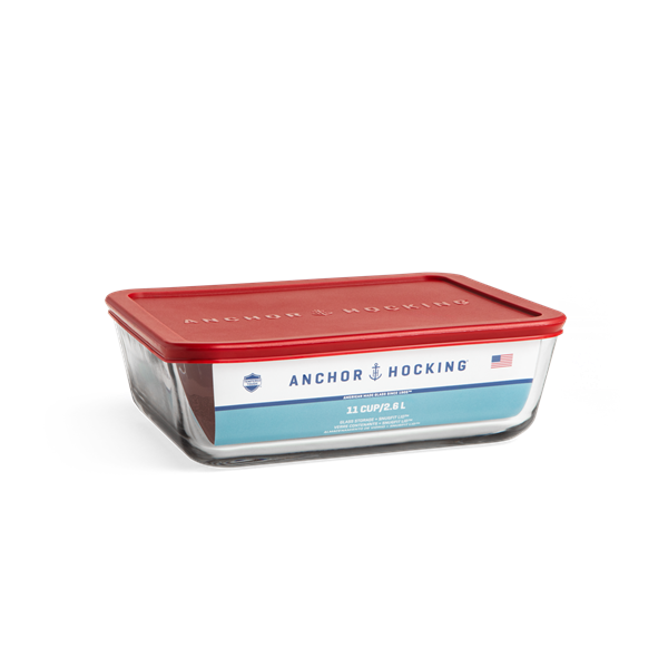 Anchor Hocking 11 Cup Glass Food Storage Dish | Hy-Vee Aisles Online  Grocery Shopping