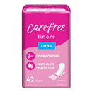Carefree Panty Liners, Long Liners, Wrapped, Unscented