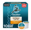 Caribou Oatmilk Latte, Caramel Comfort, One Step Latte Medium Roast K-Cup Coffee Pods, 10 Count