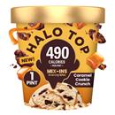 Halo Top Caramel Cookie Crunch Light Ice Cream Pint