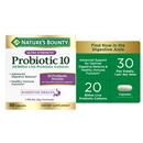 Nature's Bounty Ultra Strength Probiotic 10, Digestive Health and Immune Support Capsules
