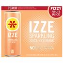 Izze Sparkling Peach Juice Beverage, 6Pk